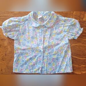 Colorful Kids' Floral Button Shirt